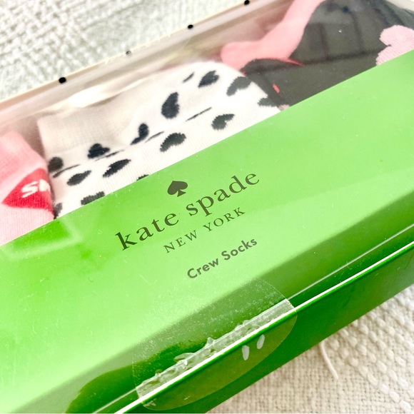 Kate Spade Hearts 3-Pack Crew Socks - Picture 5 of 10